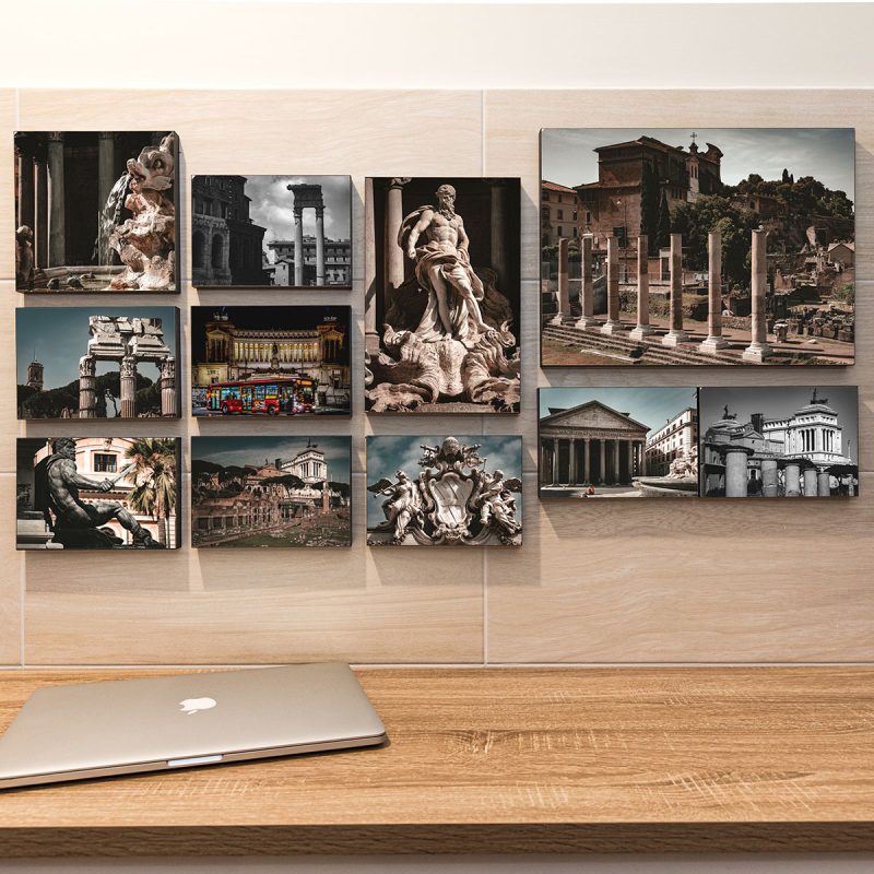 Foto Pannello -foto pannello appeso su muro con adesivo