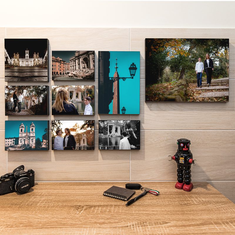 Foto Pannello -foto pannello appeso su muro con adesivo