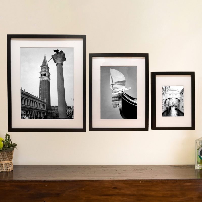 foto con cornici nere - stampa foto con cornice nera incorporata